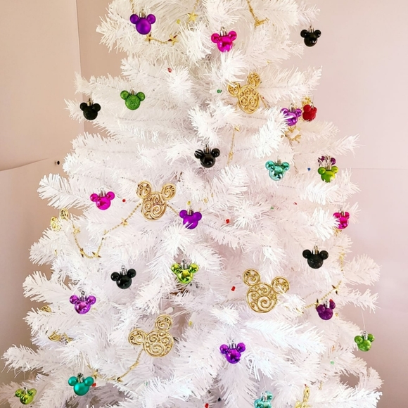 Disney Mickey Mini Xmas tree ornaments 8pz Black - Picture 7 of 7